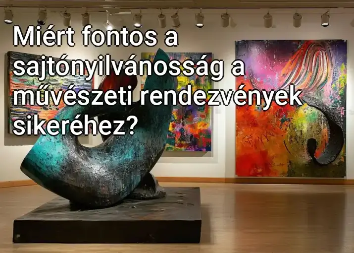 Miért fontos a sajtónyilvánosság a művészeti rendezvények sikeréhez?