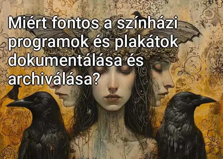 Miért fontos a színházi programok és plakátok dokumentálása és archiválása?