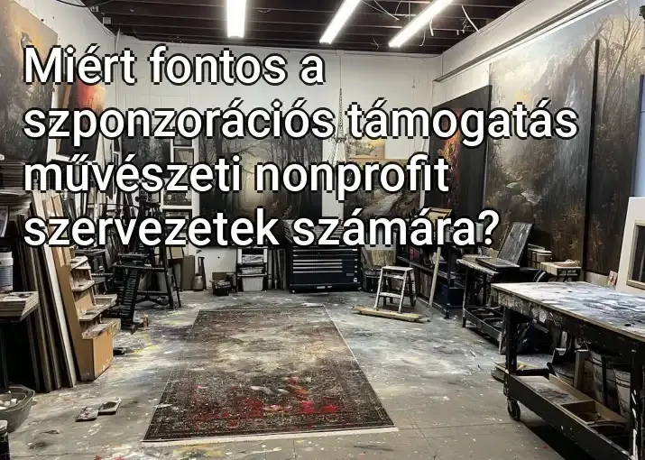 Miért fontos a szponzorációs támogatás művészeti nonprofit szervezetek számára?