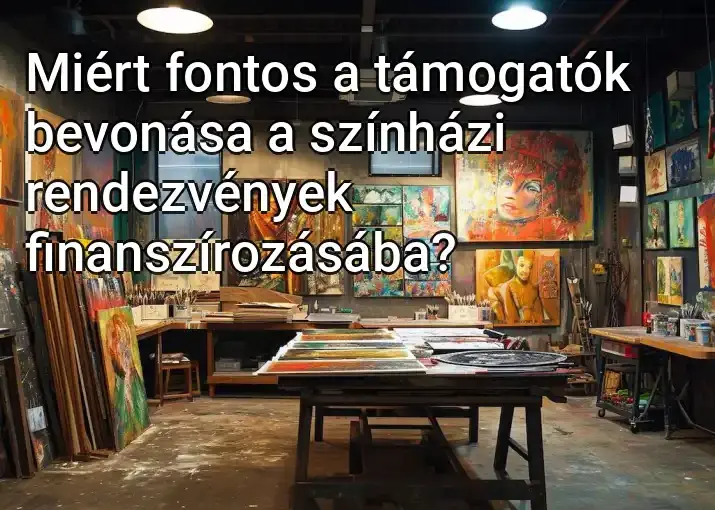 Miért fontos a támogatók bevonása a színházi rendezvények finanszírozásába?