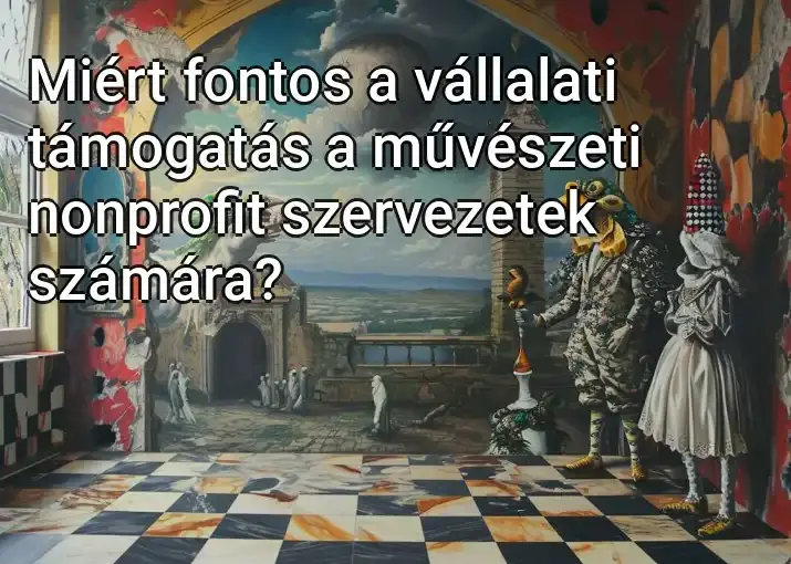 Miért fontos a vállalati támogatás a művészeti nonprofit szervezetek számára?