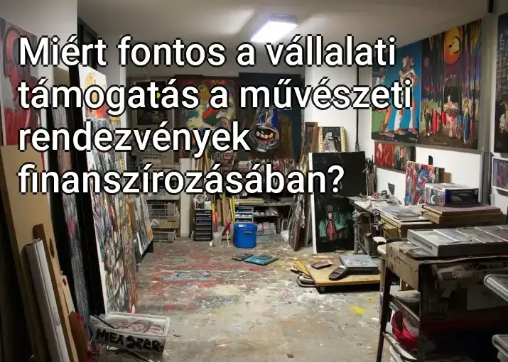 Miért fontos a vállalati támogatás a művészeti rendezvények finanszírozásában?