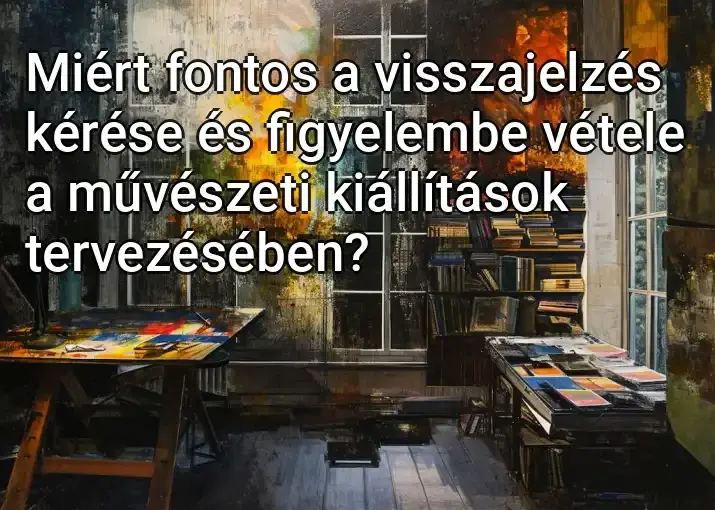 Miért fontos a visszajelzés kérése és figyelembe vétele a művészeti kiállítások tervezésében?