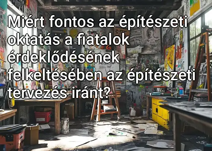 Miért fontos az építészeti oktatás a fiatalok érdeklődésének felkeltésében az építészeti tervezés iránt?