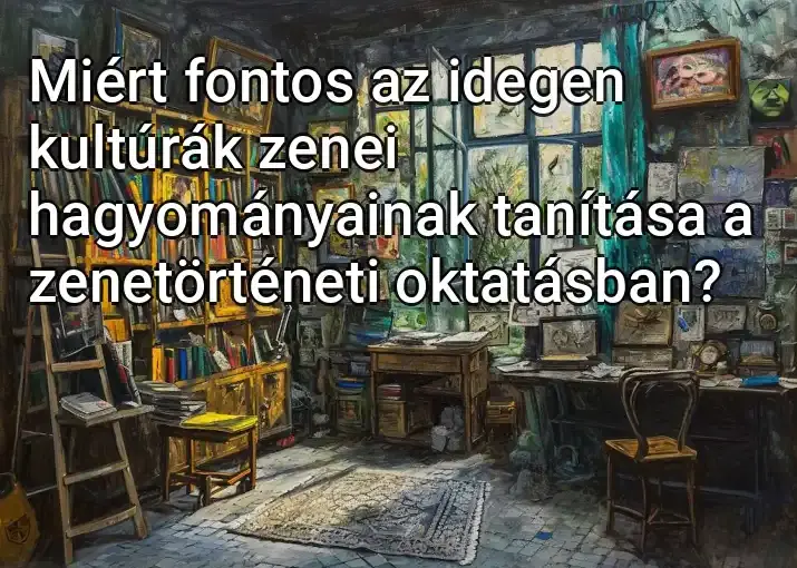 Miért fontos az idegen kultúrák zenei hagyományainak tanítása a zenetörténeti oktatásban?