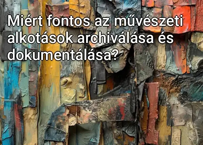 Miért fontos az művészeti alkotások archiválása és dokumentálása?