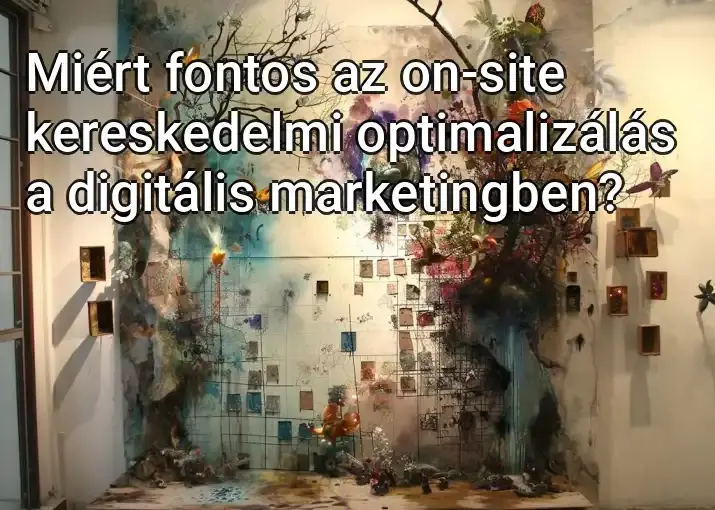 Miért fontos az on-site kereskedelmi optimalizálás a digitális marketingben?