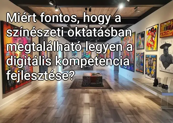 Miért fontos, hogy a színészeti oktatásban megtalálható legyen a digitális kompetencia fejlesztése?