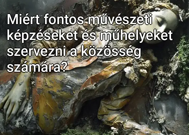 Miért fontos művészeti képzéseket és műhelyeket szervezni a közösség számára?