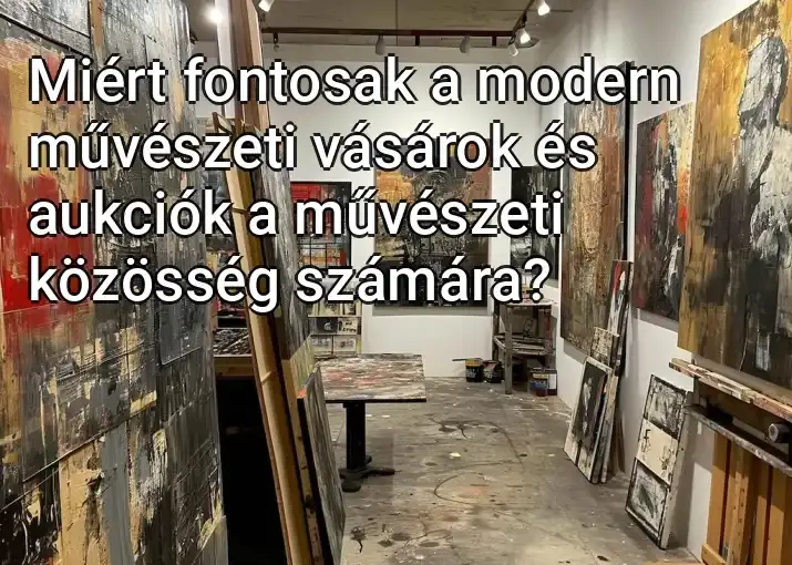 Miért fontosak a modern művészeti vásárok és aukciók a művészeti közösség számára?