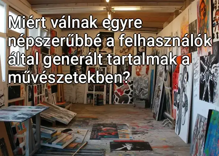 Miért válnak egyre népszerűbbé a felhasználók által generált tartalmak a művészetekben?