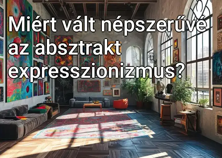 Miért vált népszerűvé az absztrakt expresszionizmus?