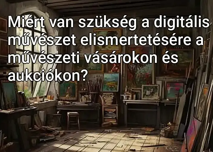 Miért van szükség a digitális művészet elismertetésére a művészeti vásárokon és aukciókon?