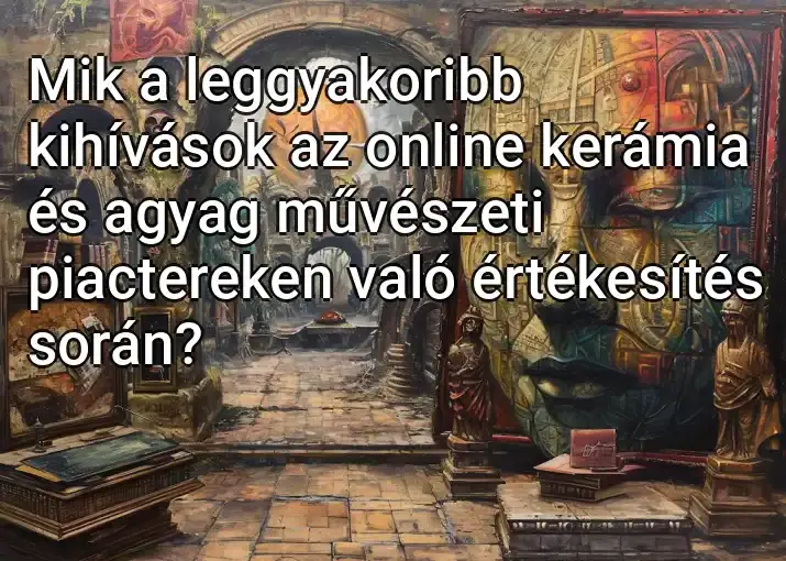 Mik a leggyakoribb kihívások az online kerámia és agyag művészeti piactereken való értékesítés során?