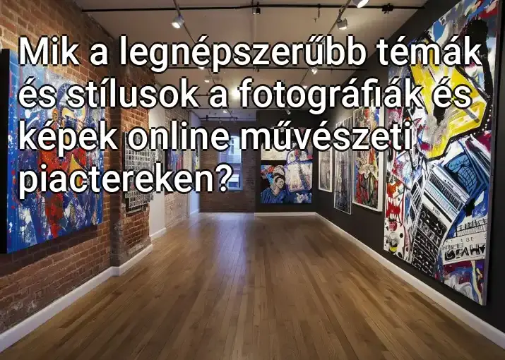 Mik a legnépszerűbb témák és stílusok a fotográfiák és képek online művészeti piactereken?