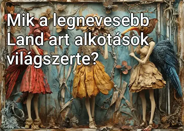 Mik a legnevesebb Land art alkotások világszerte?