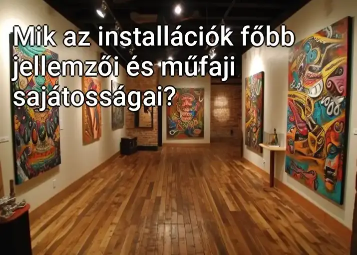 Mik az installációk főbb jellemzői és műfaji sajátosságai?