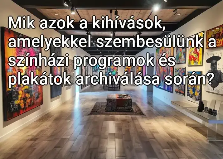 Mik azok a kihívások, amelyekkel szembesülünk a színházi programok és plakátok archiválása során?