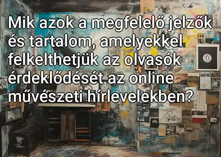 Mik azok a megfelelő jelzők és tartalom, amelyekkel felkelthetjük az olvasók érdeklődését az online művészeti hírlevelekben?