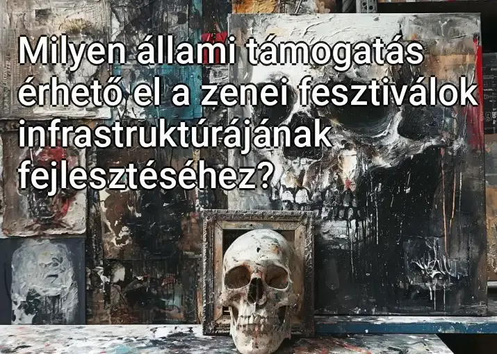 Milyen állami támogatás érhető el a zenei fesztiválok infrastruktúrájának fejlesztéséhez?