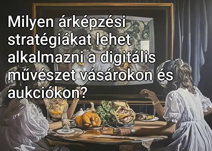 Milyen árképzési stratégiákat lehet alkalmazni a digitális művészet vásárokon és aukciókon?