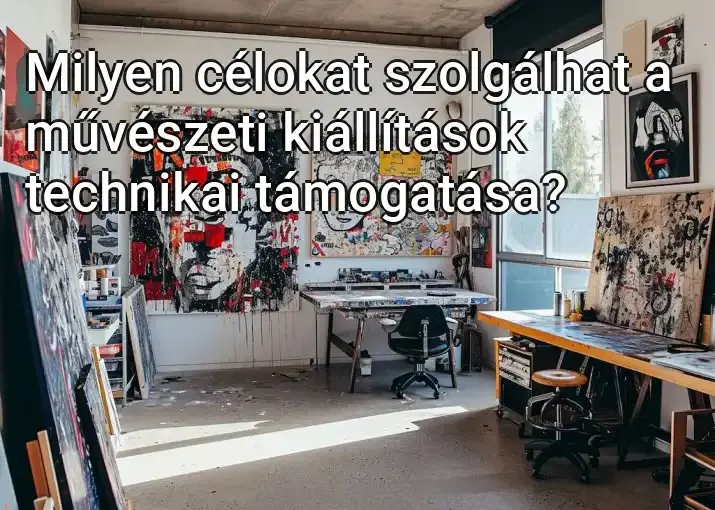 Milyen célokat szolgálhat a művészeti kiállítások technikai támogatása?