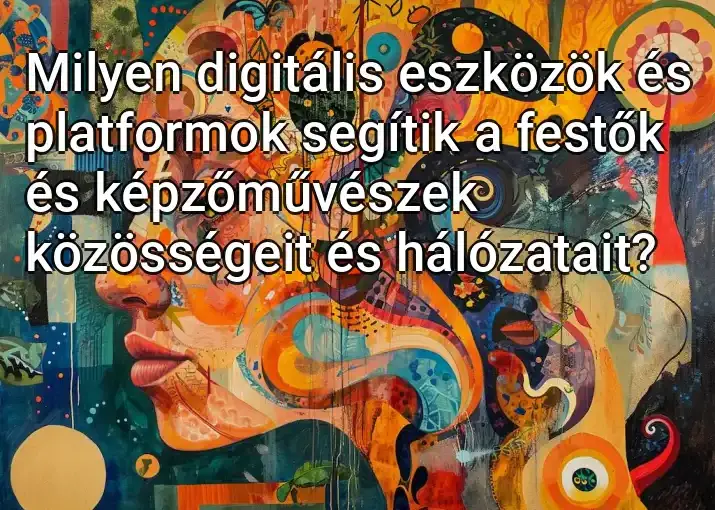 Milyen digitális eszközök és platformok segítik a festők és képzőművészek közösségeit és hálózatait?