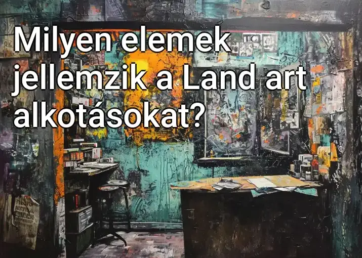 Milyen elemek jellemzik a Land art alkotásokat?