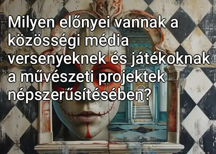 Milyen előnyei vannak a közösségi média versenyeknek és játékoknak a művészeti projektek népszerűsítésében?