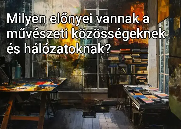 Milyen előnyei vannak a művészeti közösségeknek és hálózatoknak?