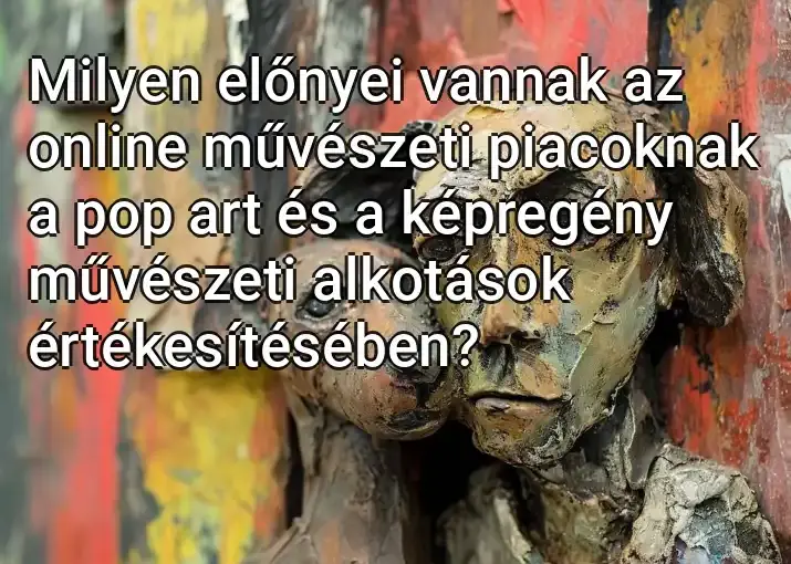 Milyen előnyei vannak az online művészeti piacoknak a pop art és a képregény művészeti alkotások értékesítésében?