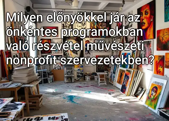 Milyen előnyökkel jár az önkéntes programokban való részvétel művészeti nonprofit szervezetekben?