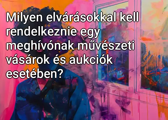 Milyen elvárásokkal kell rendelkeznie egy meghívónak művészeti vásárok és aukciók esetében?