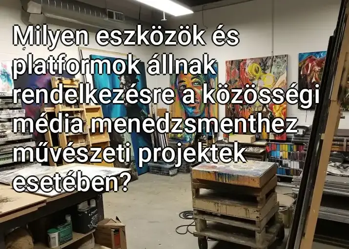 Milyen eszközök és platformok állnak rendelkezésre a közösségi média menedzsmenthez művészeti projektek esetében?