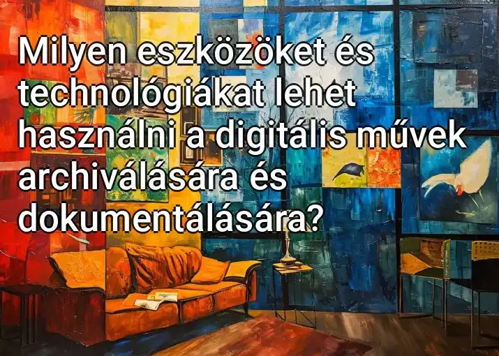 Milyen eszközöket és technológiákat lehet használni a digitális művek archiválására és dokumentálására?