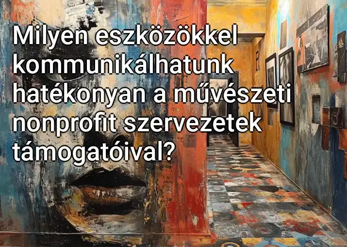 Milyen eszközökkel kommunikálhatunk hatékonyan a művészeti nonprofit szervezetek támogatóival?