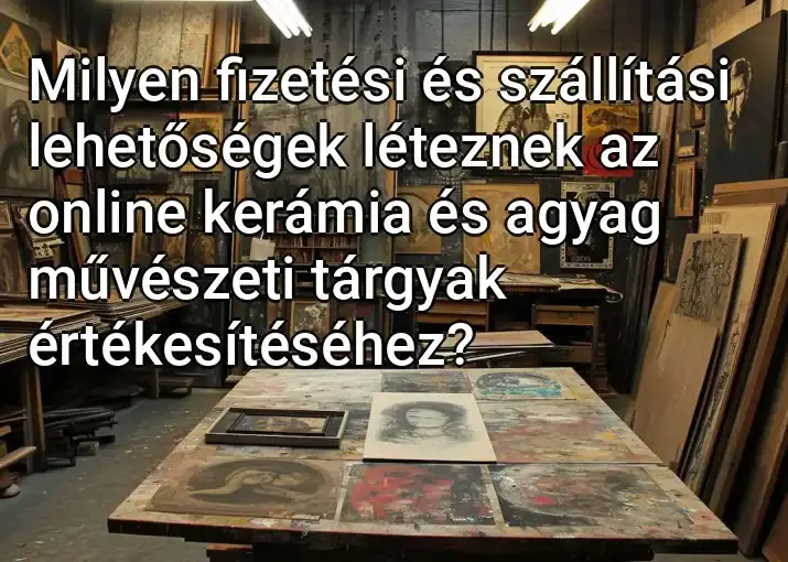 Milyen fizetési és szállítási lehetőségek léteznek az online kerámia és agyag művészeti tárgyak értékesítéséhez?