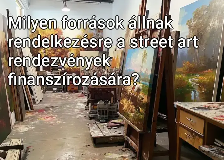 Milyen források állnak rendelkezésre a street art rendezvények finanszírozására?