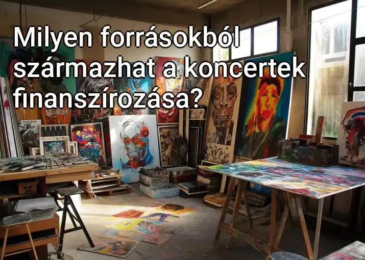 Milyen forrásokból származhat a koncertek finanszírozása?