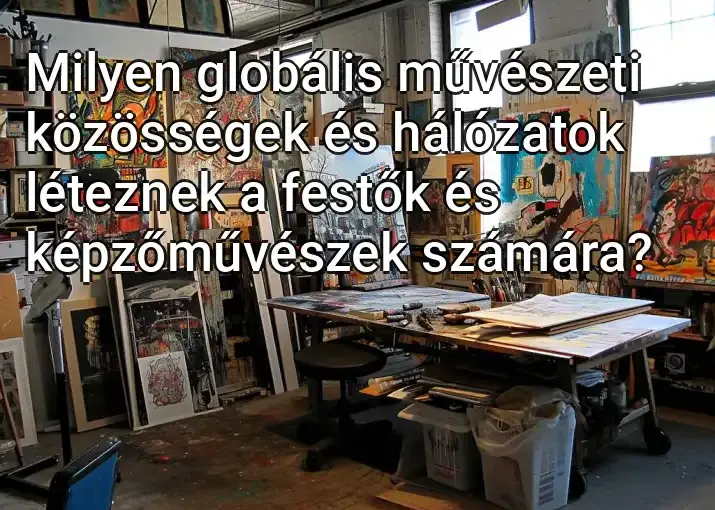 Milyen globális művészeti közösségek és hálózatok léteznek a festők és képzőművészek számára?