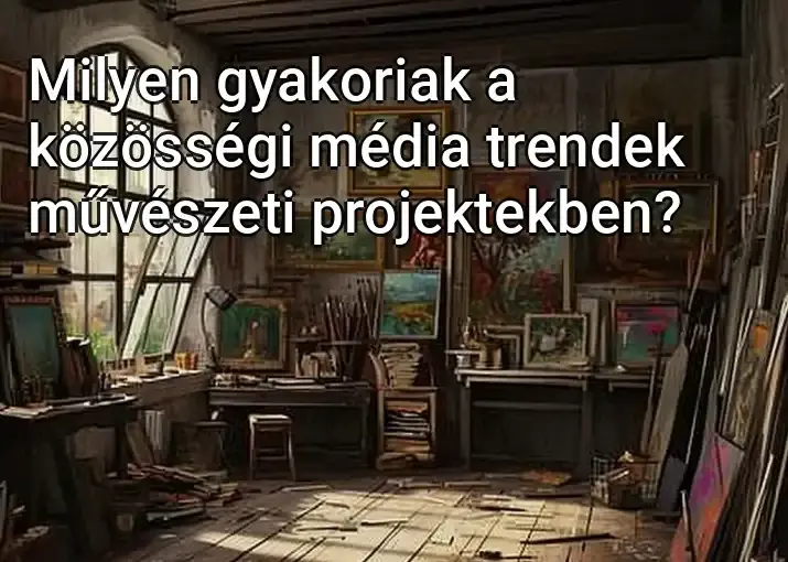 Milyen gyakoriak a közösségi média trendek művészeti projektekben?