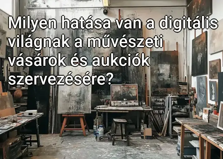 Milyen hatása van a digitális világnak a művészeti vásárok és aukciók szervezésére?