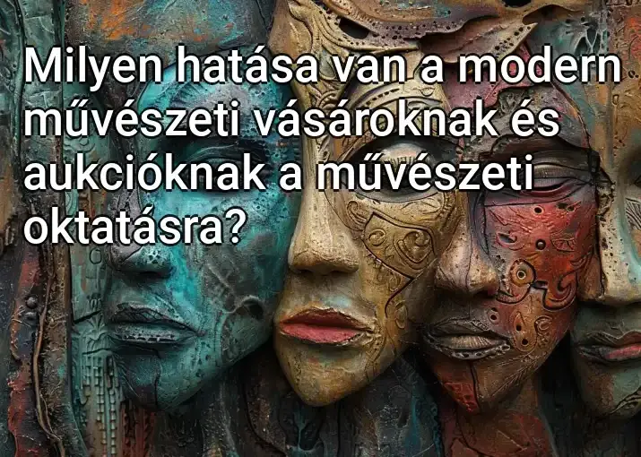 Milyen hatása van a modern művészeti vásároknak és aukcióknak a művészeti oktatásra?