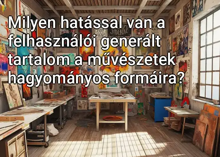 Milyen hatással van a felhasználói generált tartalom a művészetek hagyományos formáira?