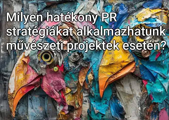 Milyen hatékony PR stratégiákat alkalmazhatunk művészeti projektek esetén?