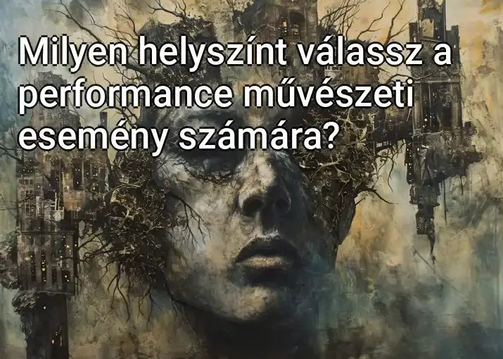 Milyen helyszínt válassz a performance művészeti esemény számára?