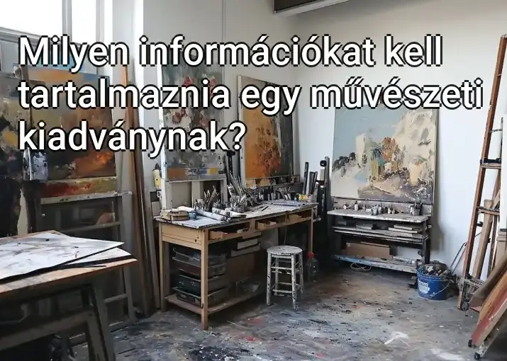 Milyen információkat kell tartalmaznia egy művészeti kiadványnak?