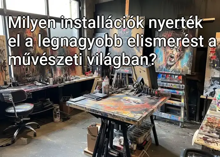 Milyen installációk nyerték el a legnagyobb elismerést a művészeti világban?