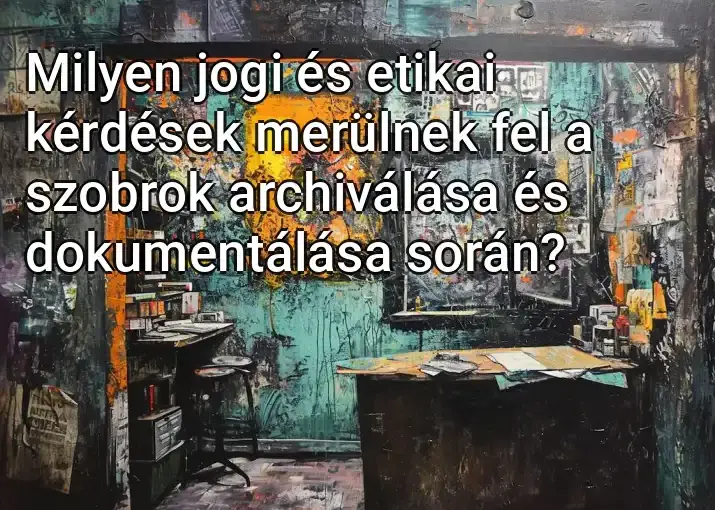 Milyen jogi és etikai kérdések merülnek fel a szobrok archiválása és dokumentálása során?