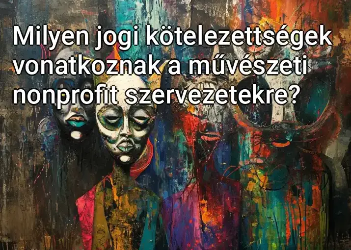 Milyen jogi kötelezettségek vonatkoznak a művészeti nonprofit szervezetekre?